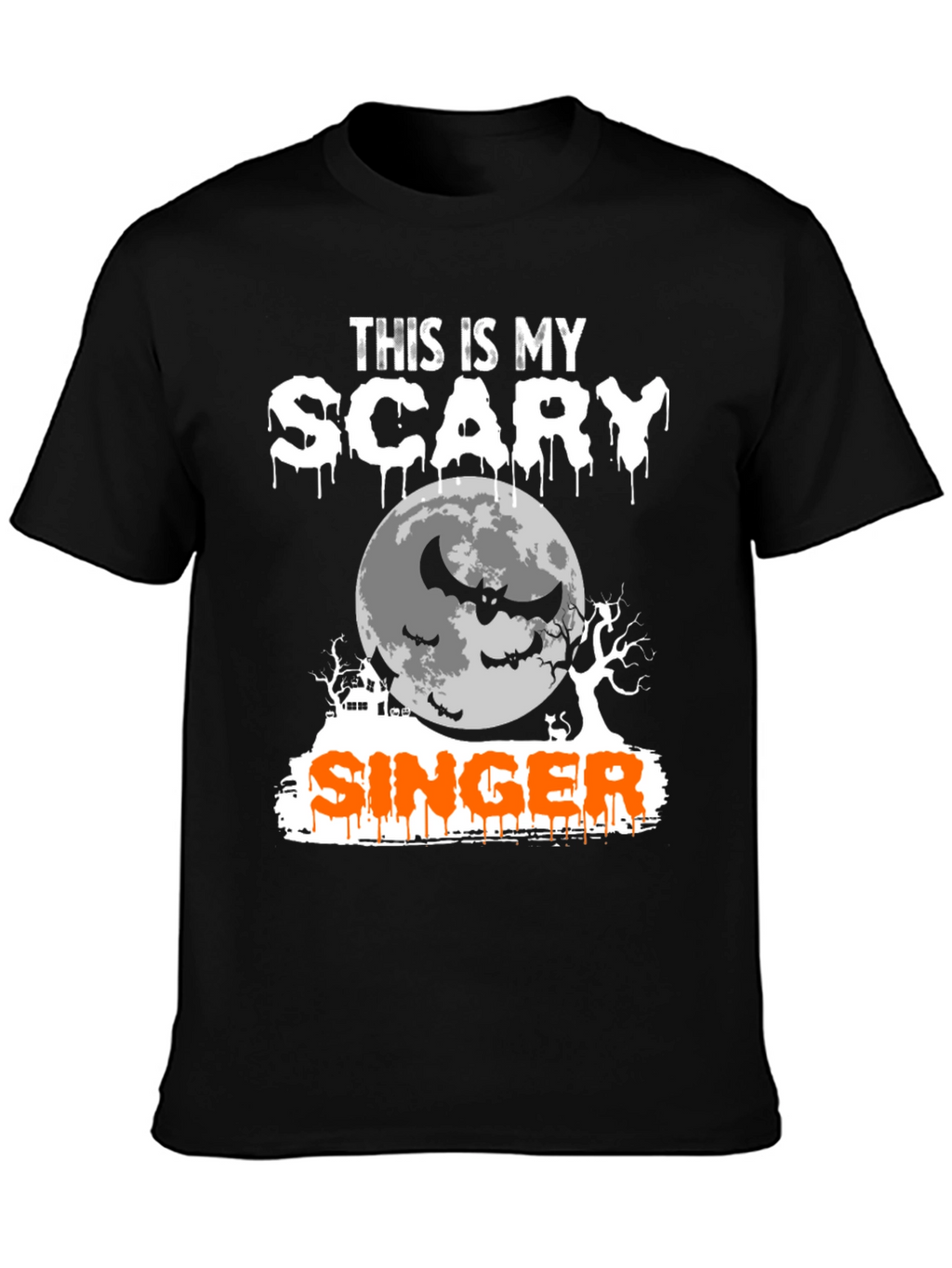 Scary Singer Halloween T-Shirt