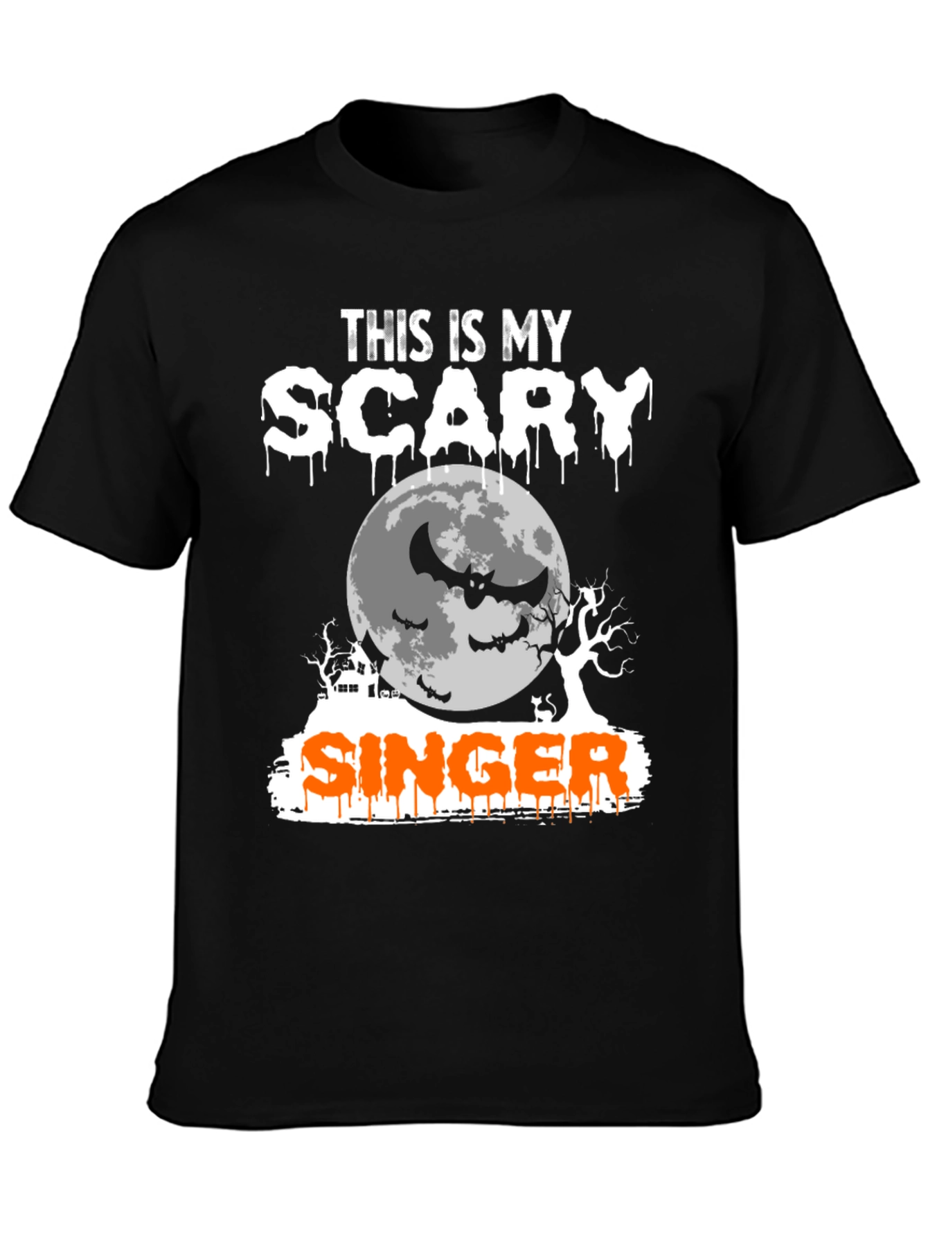 Scary Singer Halloween T-Shirt
