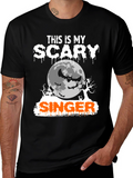 Scary Singer Halloween T-Shirt