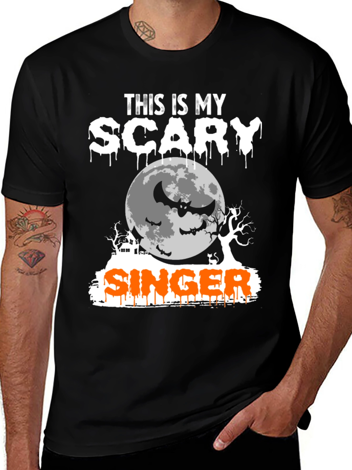 Scary Singer Halloween T-Shirt