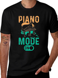 Piano Mode On Graphic T-Shirt