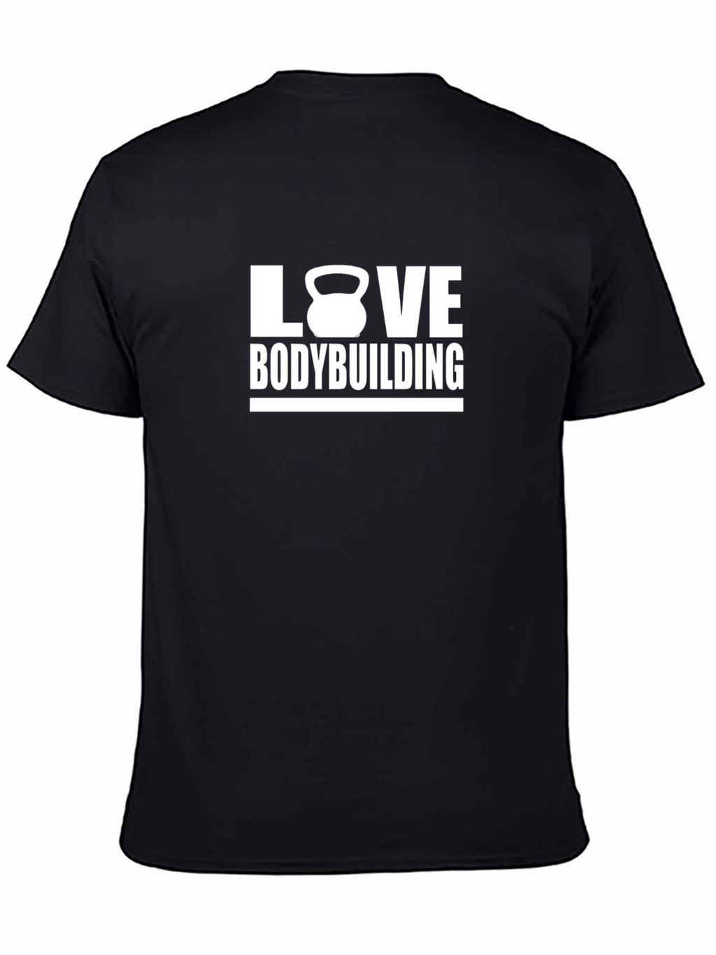 Love Bodybuilding Black T-Shirt Gym Motivation
