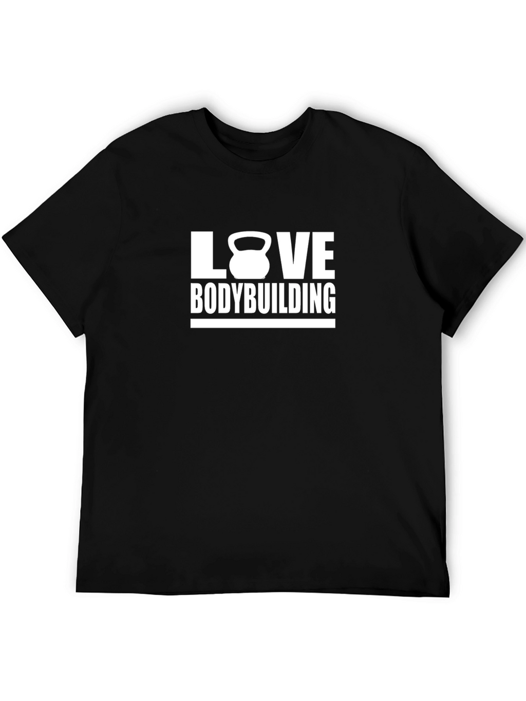 Love Bodybuilding Black T-Shirt Gym Motivation