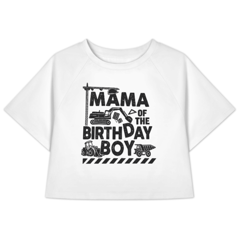Mama of the Birthday Boy Construction Shirt – Cute Bulldozer Birthday Tee for Mom(z892)