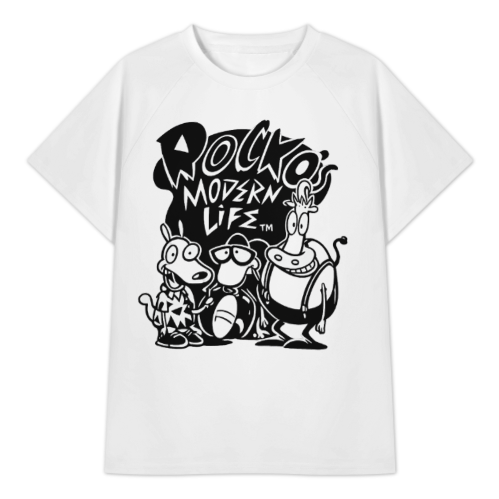 Rocko’s Modern Life Retro Cartoon Character Graphic T-Shirt | 90s Nickelodeon Nostalgia Tee(z908)