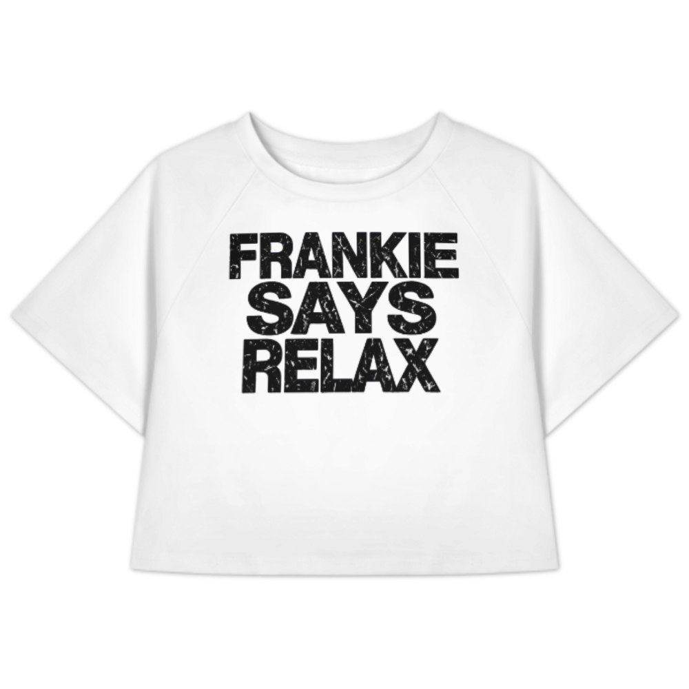 Frankie Says Relax Vintage Distressed Graphic T-Shirt | Retro 80s Inspired Statement Tee(z896)