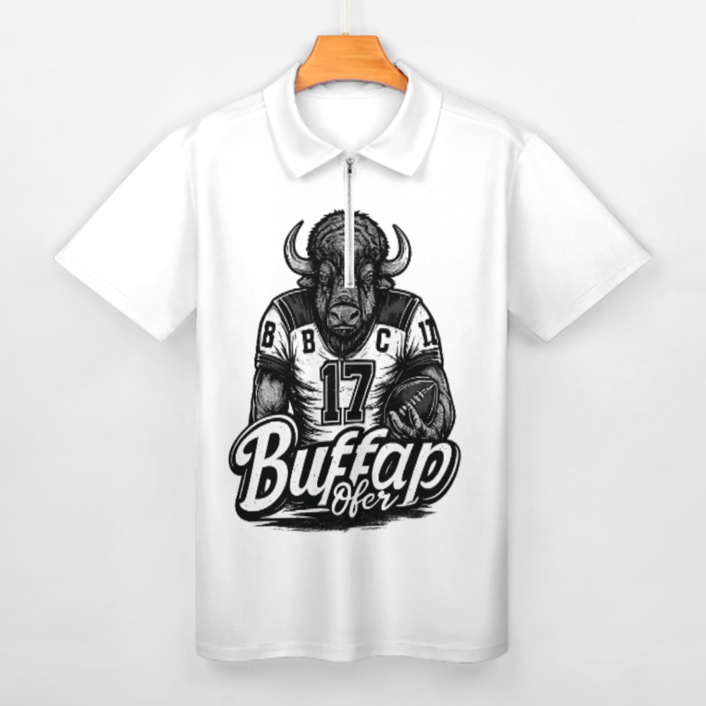 Buffalo Football Fan Graphic Tee | Vintage Bison Sports Shirt | Retro Game Day Apparel for Football Lovers(z915)