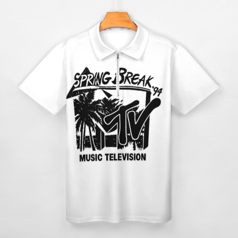 Spring Break '94 Retro Beach Party Graphic Tee | Vintage 90s Music Television Inspired Shirt | Summer Vacation Streetwear(z912)