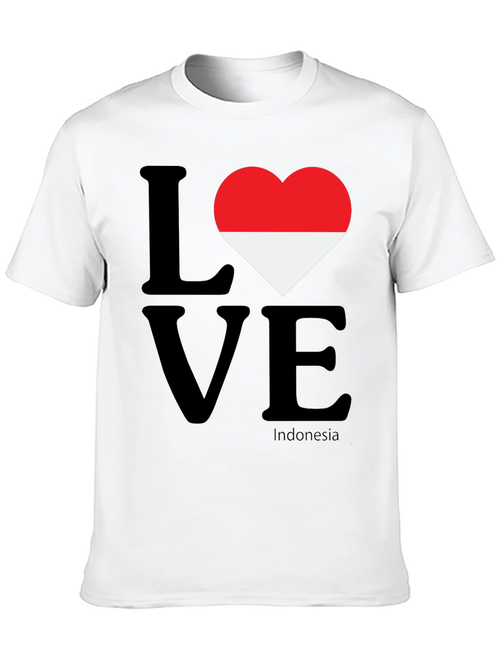 Love Indonesia Graphic T-Shirt - Black