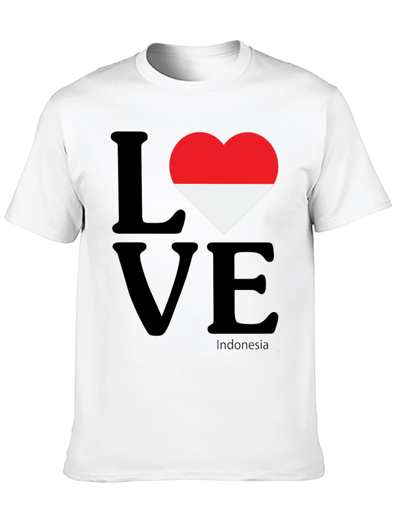 Love Indonesia Graphic T-Shirt - Black