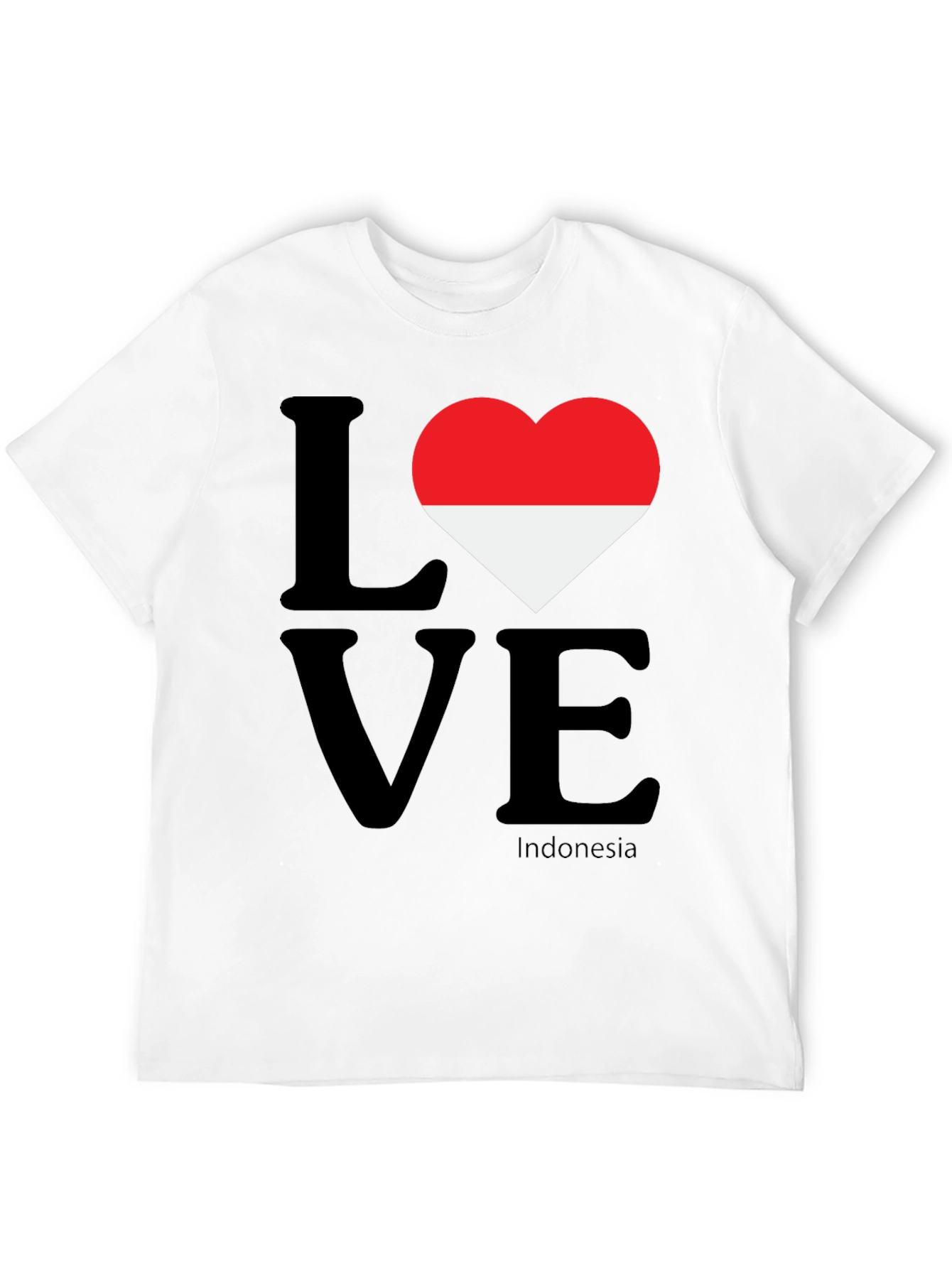 Love Indonesia Graphic T-Shirt - Black