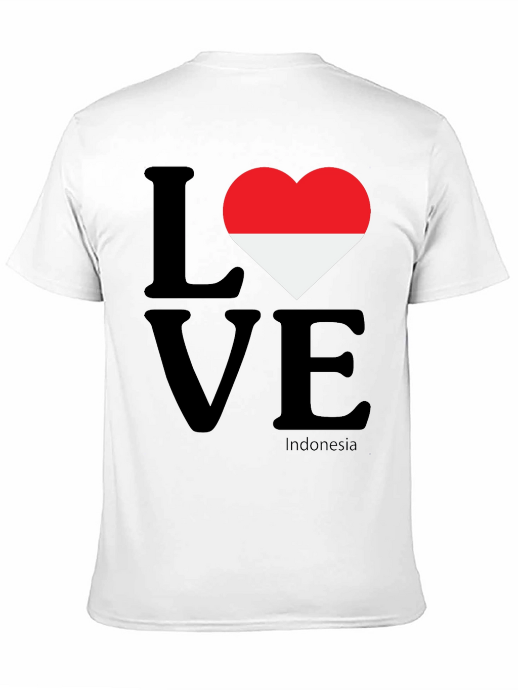 Love Indonesia Graphic T-Shirt - Black