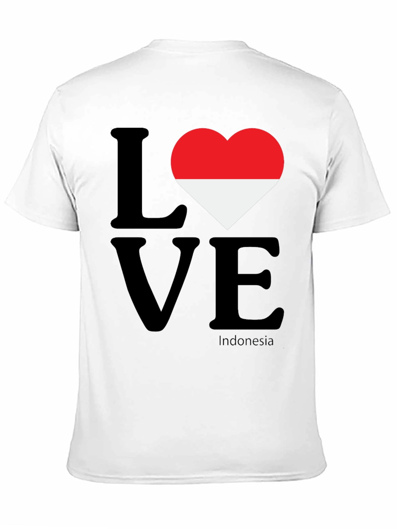 Love Indonesia Graphic T-Shirt - Black