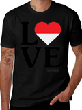 Love Indonesia Graphic T-Shirt - Black