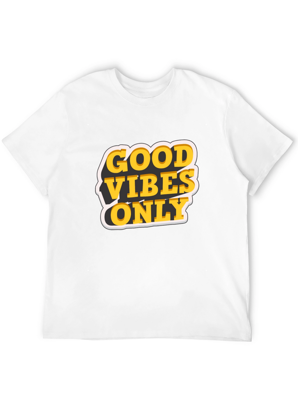 Good Vibes Only Graphic T-Shirt - Black