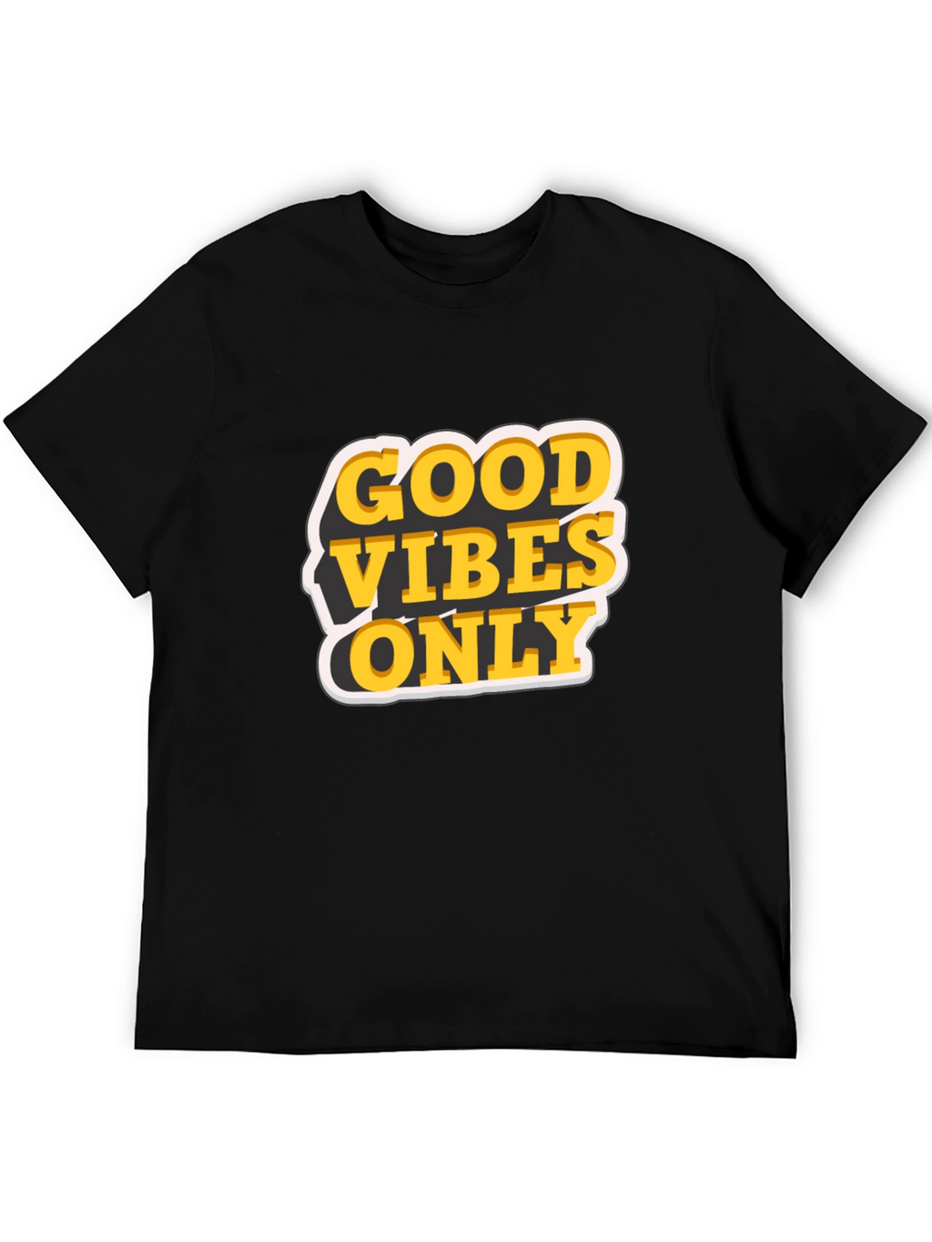 Good Vibes Only Graphic T-Shirt - Black