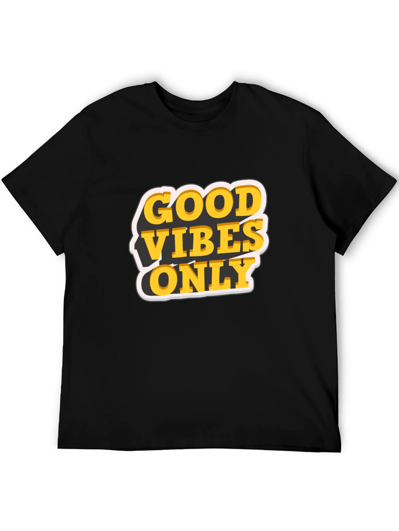Good Vibes Only Graphic T-Shirt - Black