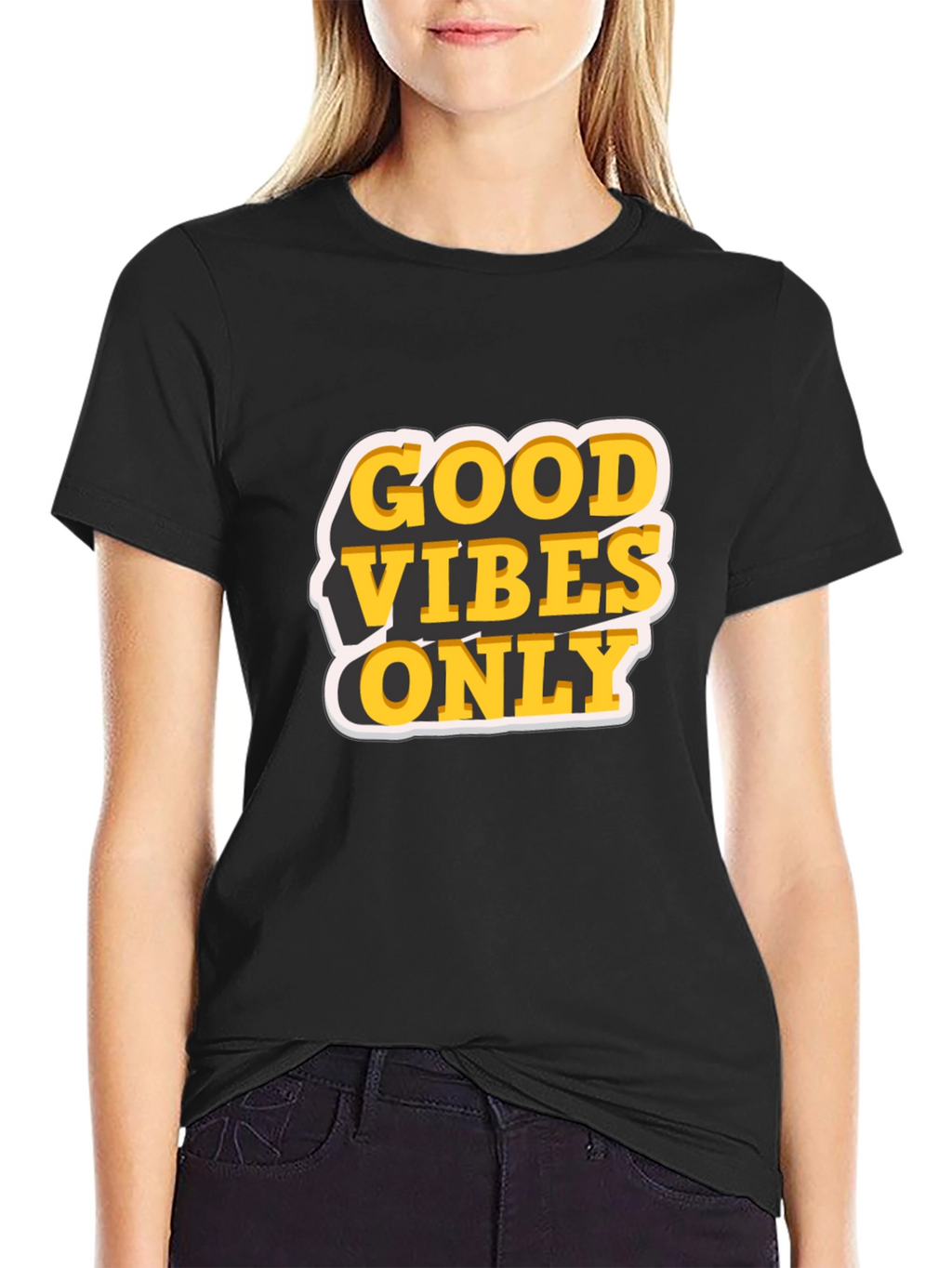 Good Vibes Only Graphic T-Shirt - Black