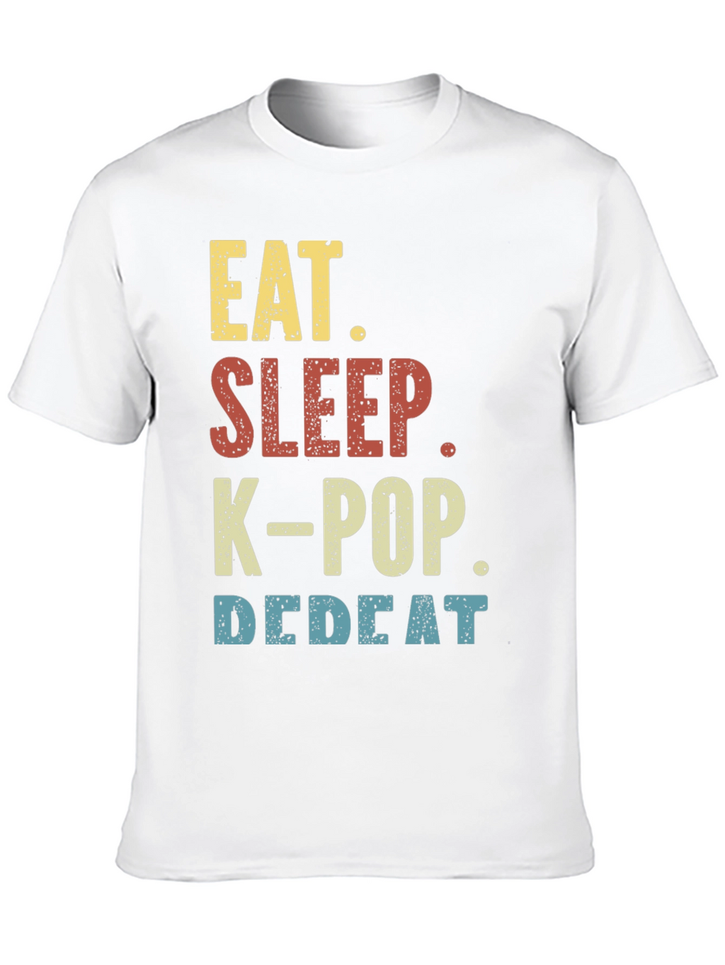 Eat Sleep K-Pop Repeat Black T-Shirt