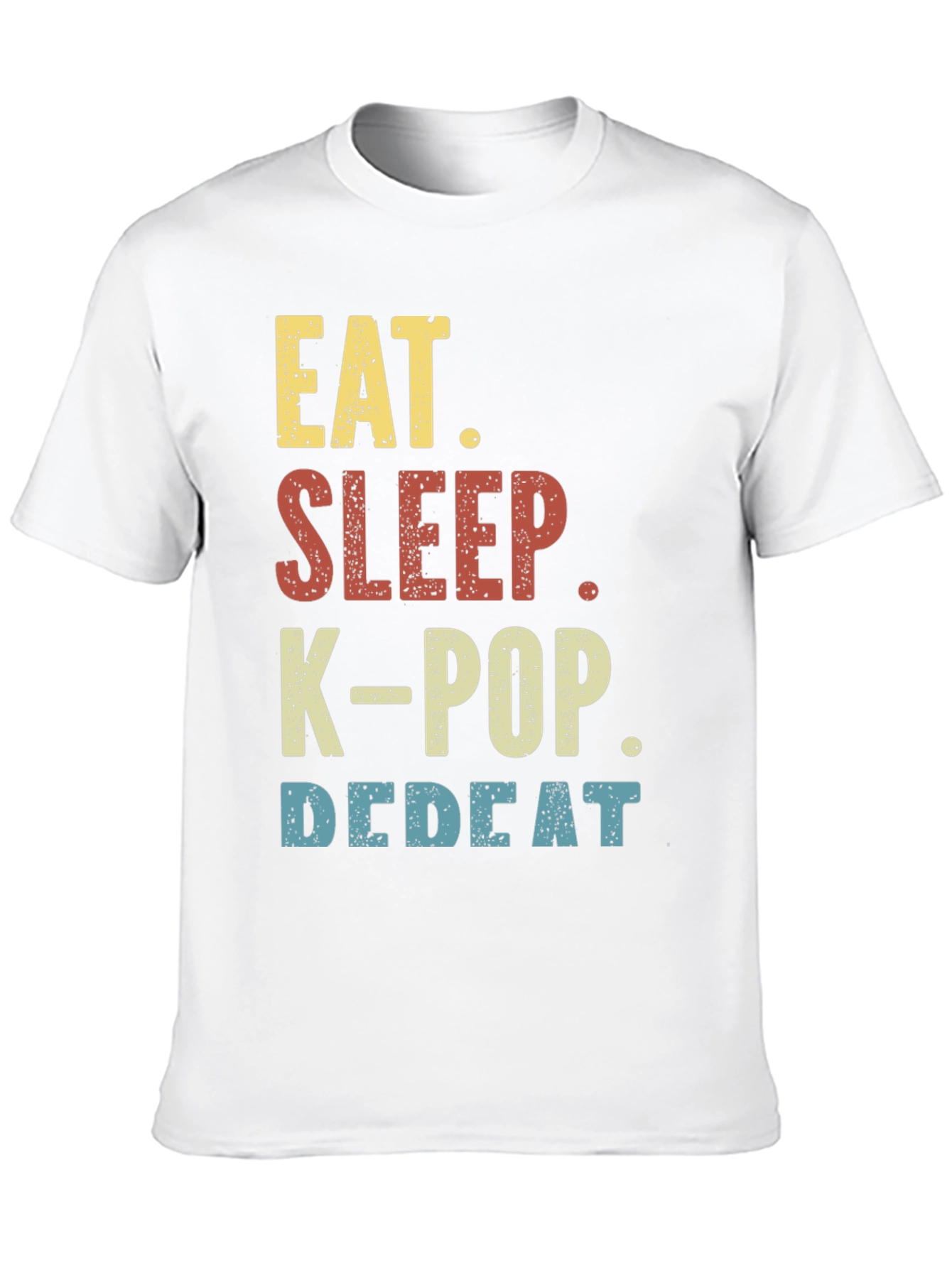 Eat Sleep K-Pop Repeat Black T-Shirt