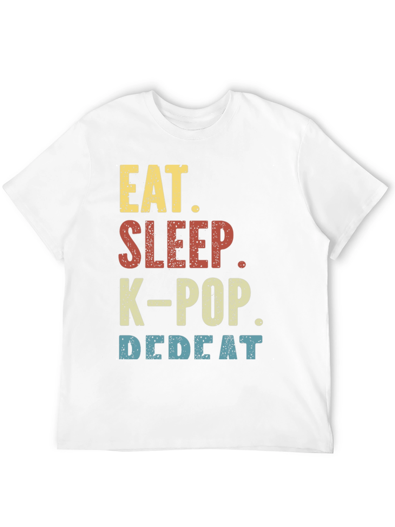 Eat Sleep K-Pop Repeat Black T-Shirt