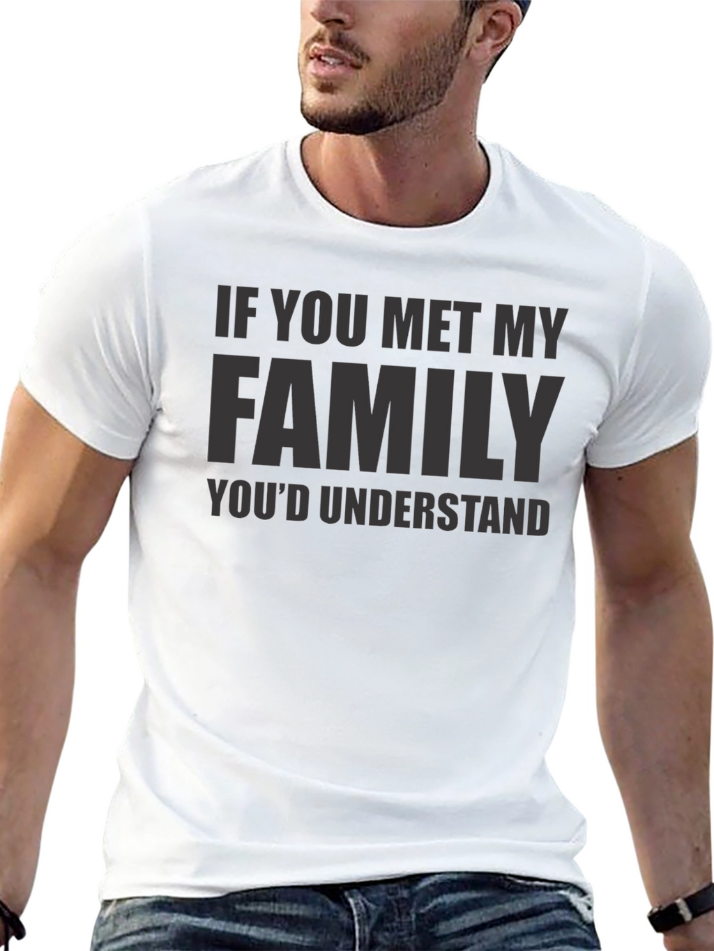 Family Humor Graphic Tee - Soft Cotton Blend