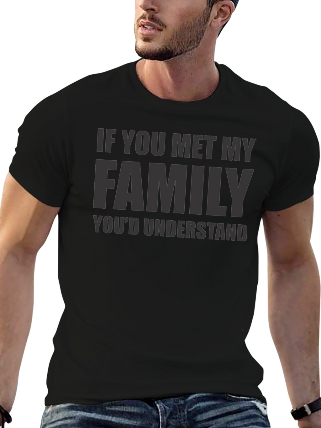 Family Humor Graphic Tee - Soft Cotton Blend