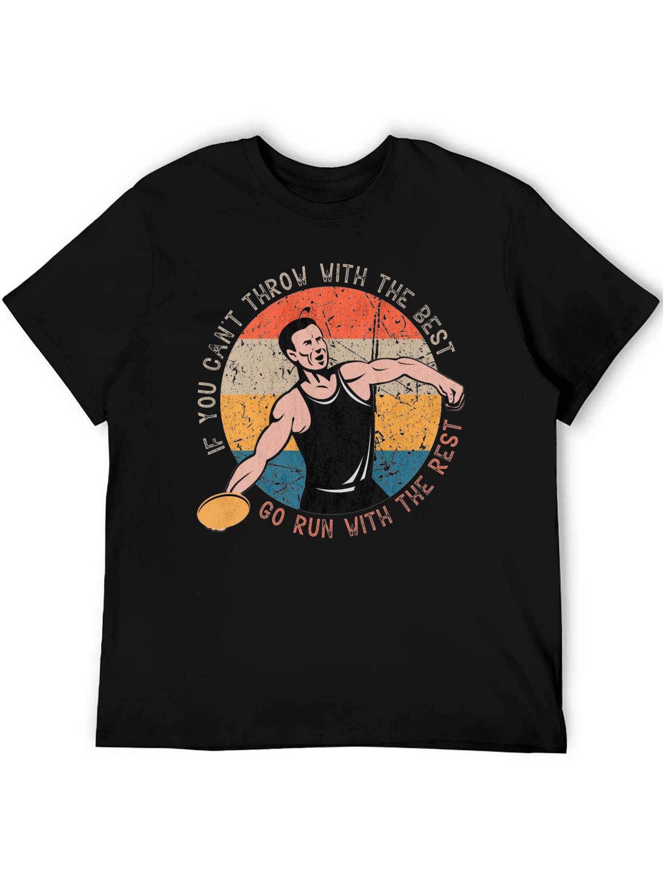 Discus Thrower Graphic T-Shirt - Throw With The Best