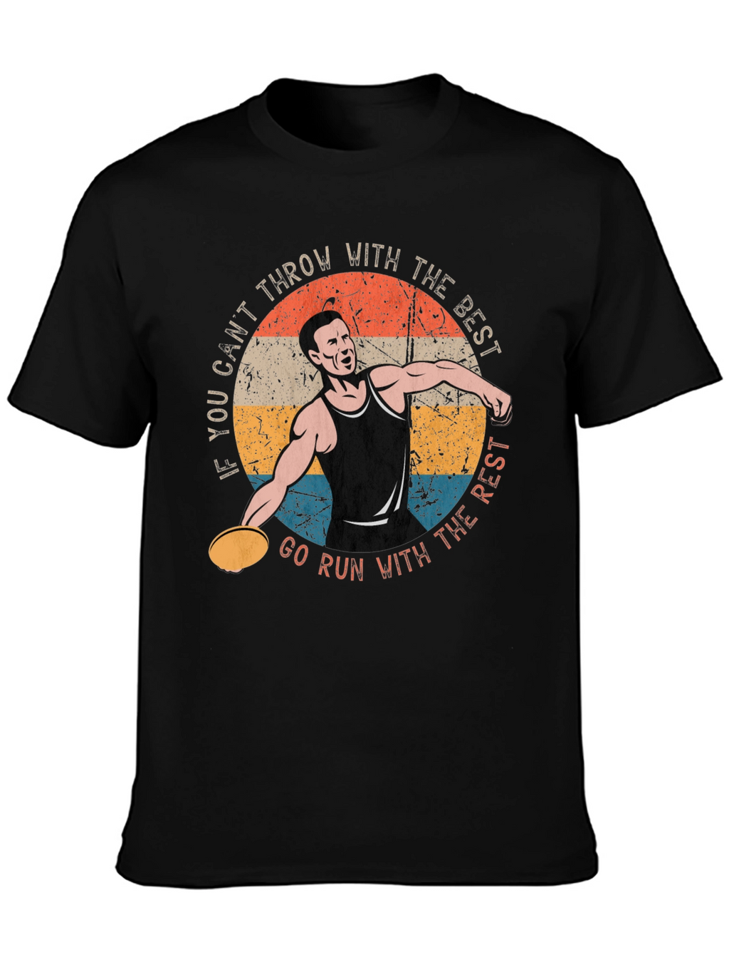 Discus Thrower Graphic T-Shirt - Throw With The Best