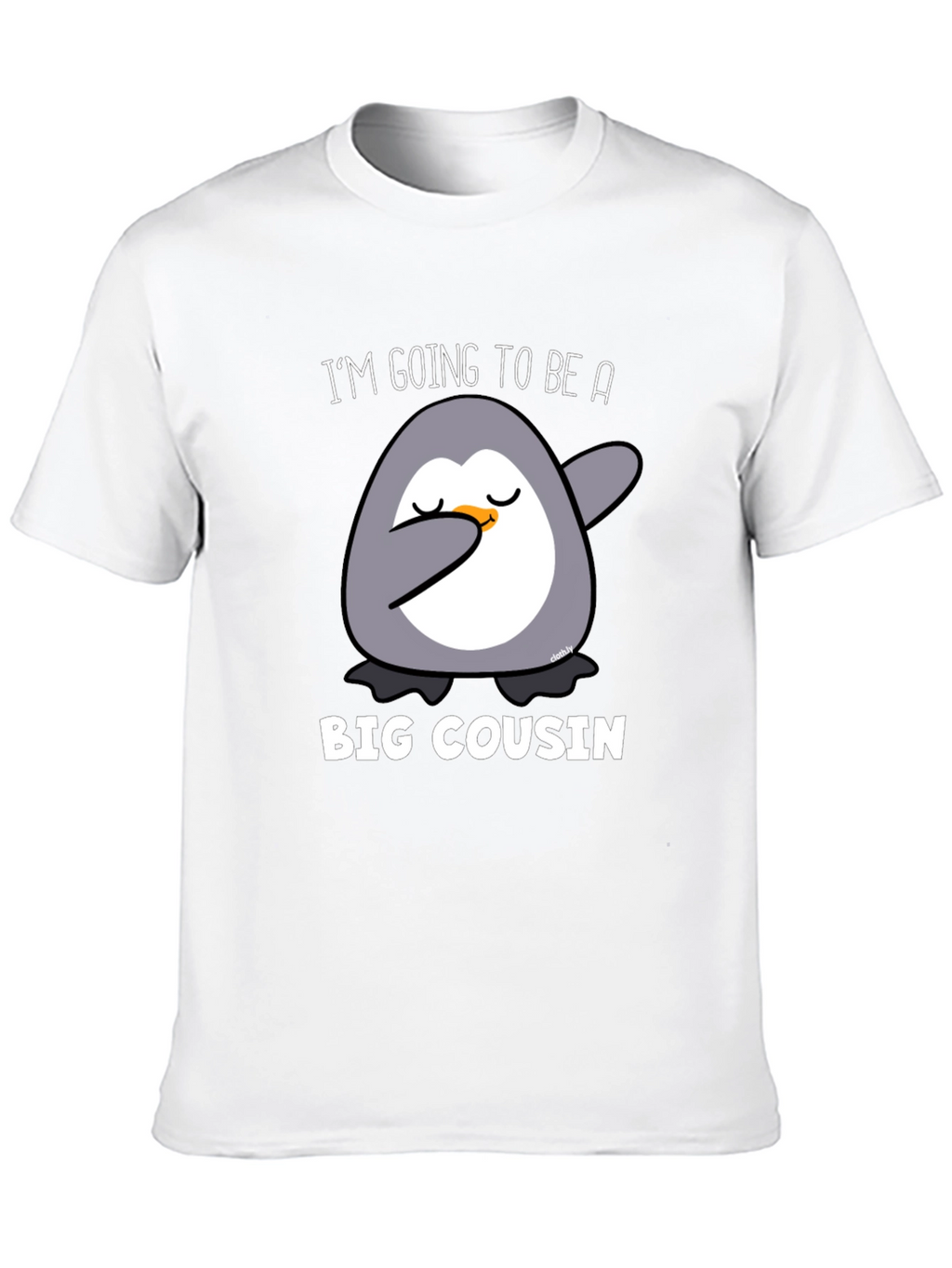 Big Cousin Penguin Dab T-Shirt - New Cousin Announcement