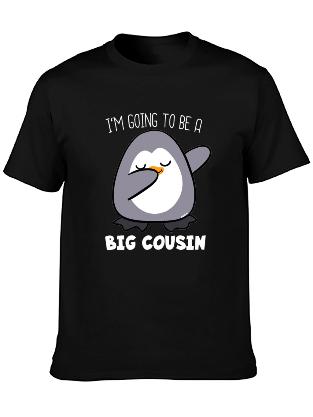 Big Cousin Penguin Dab T-Shirt - New Cousin Announcement