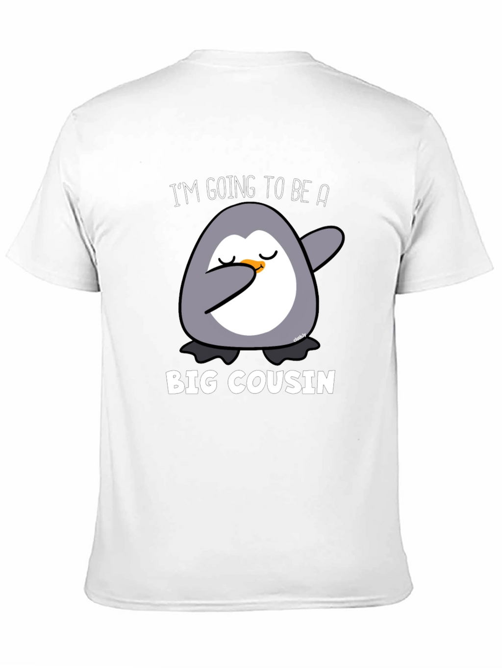 Big Cousin Penguin Dab T-Shirt - New Cousin Announcement