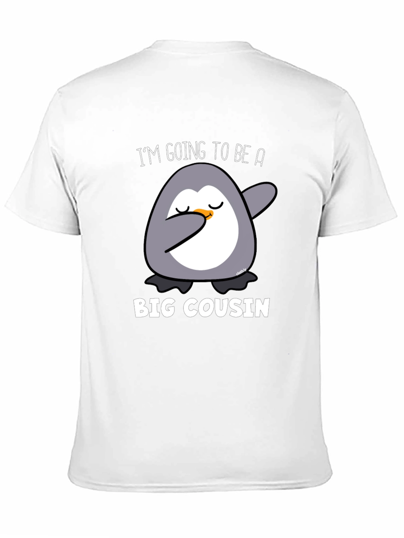 Big Cousin Penguin Dab T-Shirt - New Cousin Announcement