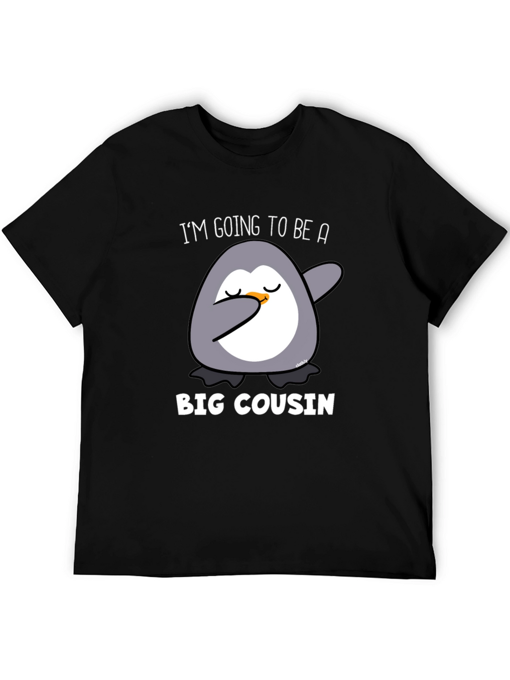 Big Cousin Penguin Dab T-Shirt - New Cousin Announcement
