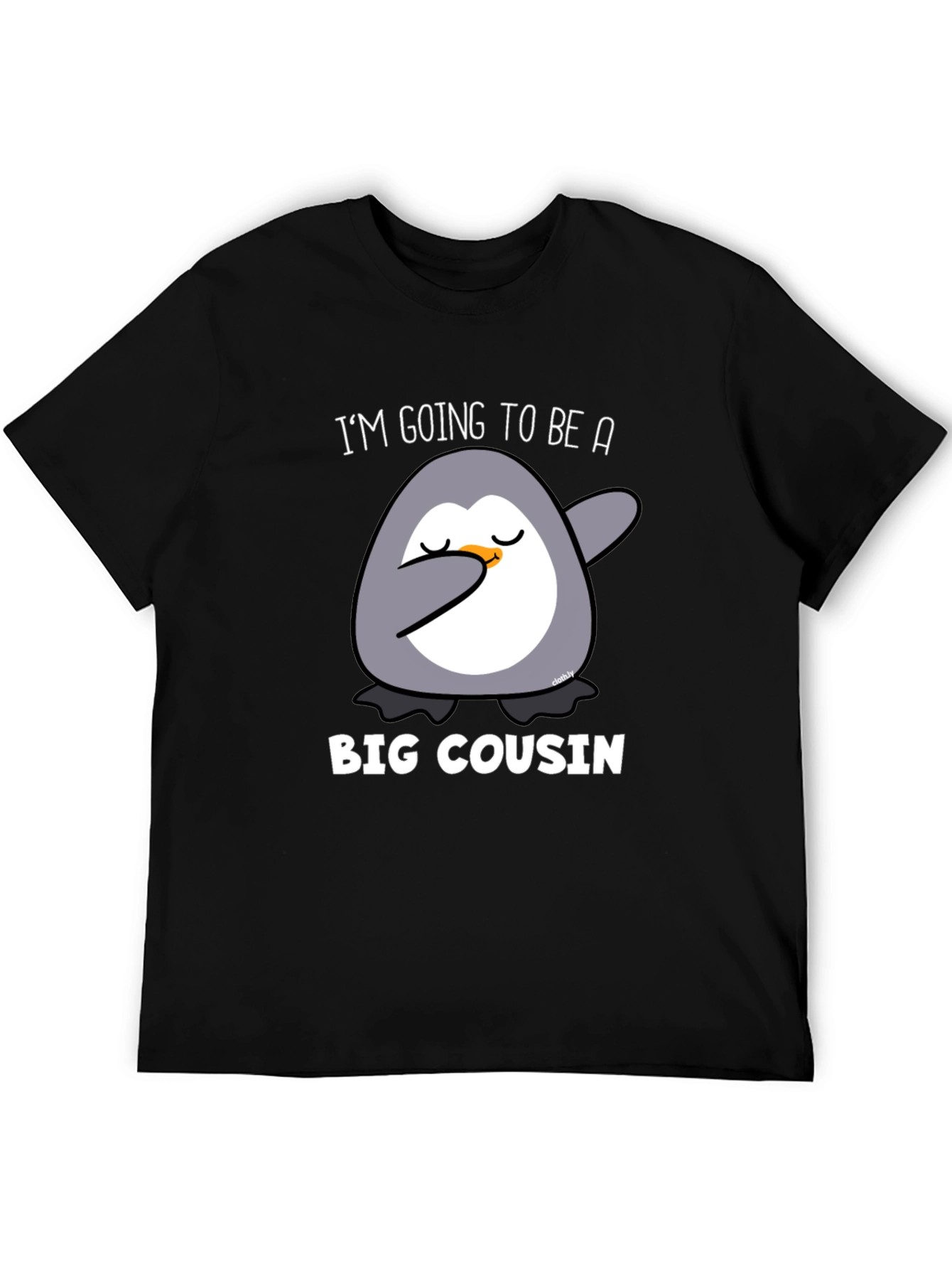 Big Cousin Penguin Dab T-Shirt - New Cousin Announcement