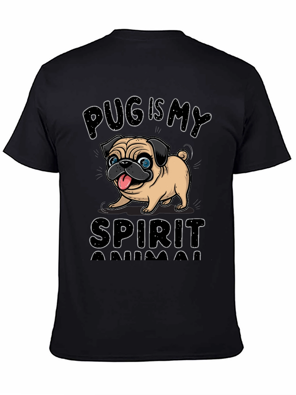 Pug is My Spirit Animal Graphic Tee