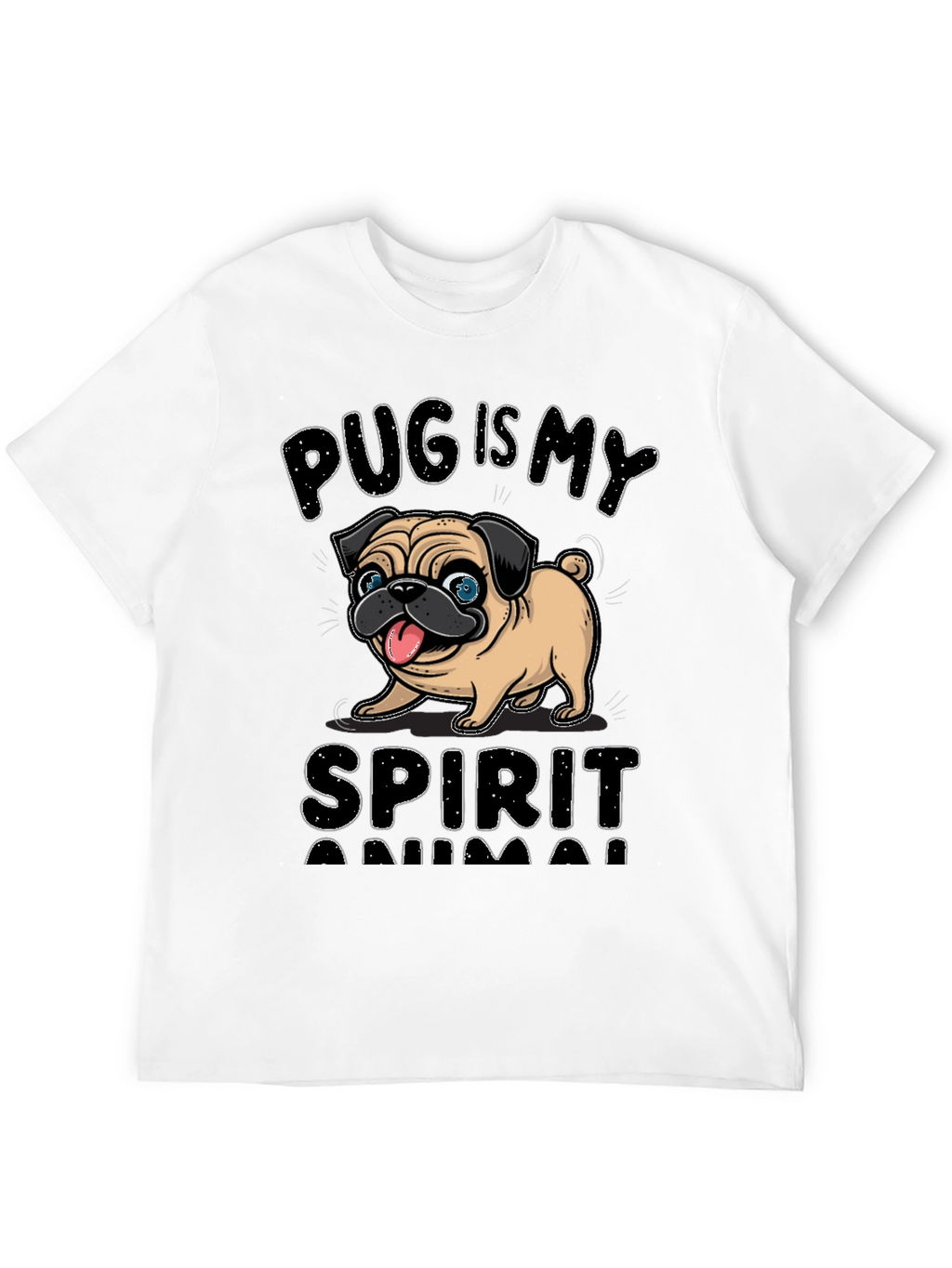 Pug is My Spirit Animal Graphic Tee