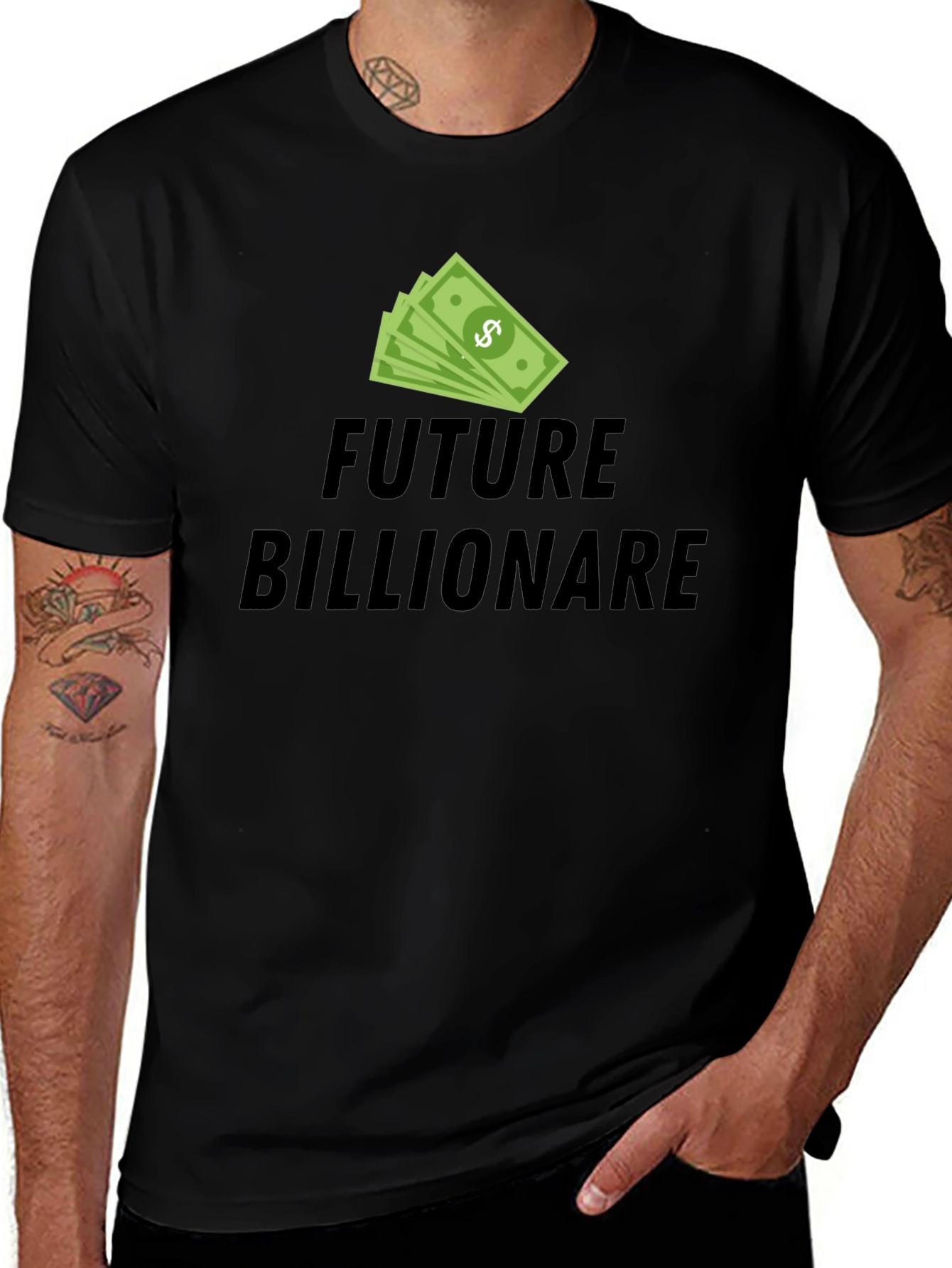 Future Billionaire Black T-Shirt