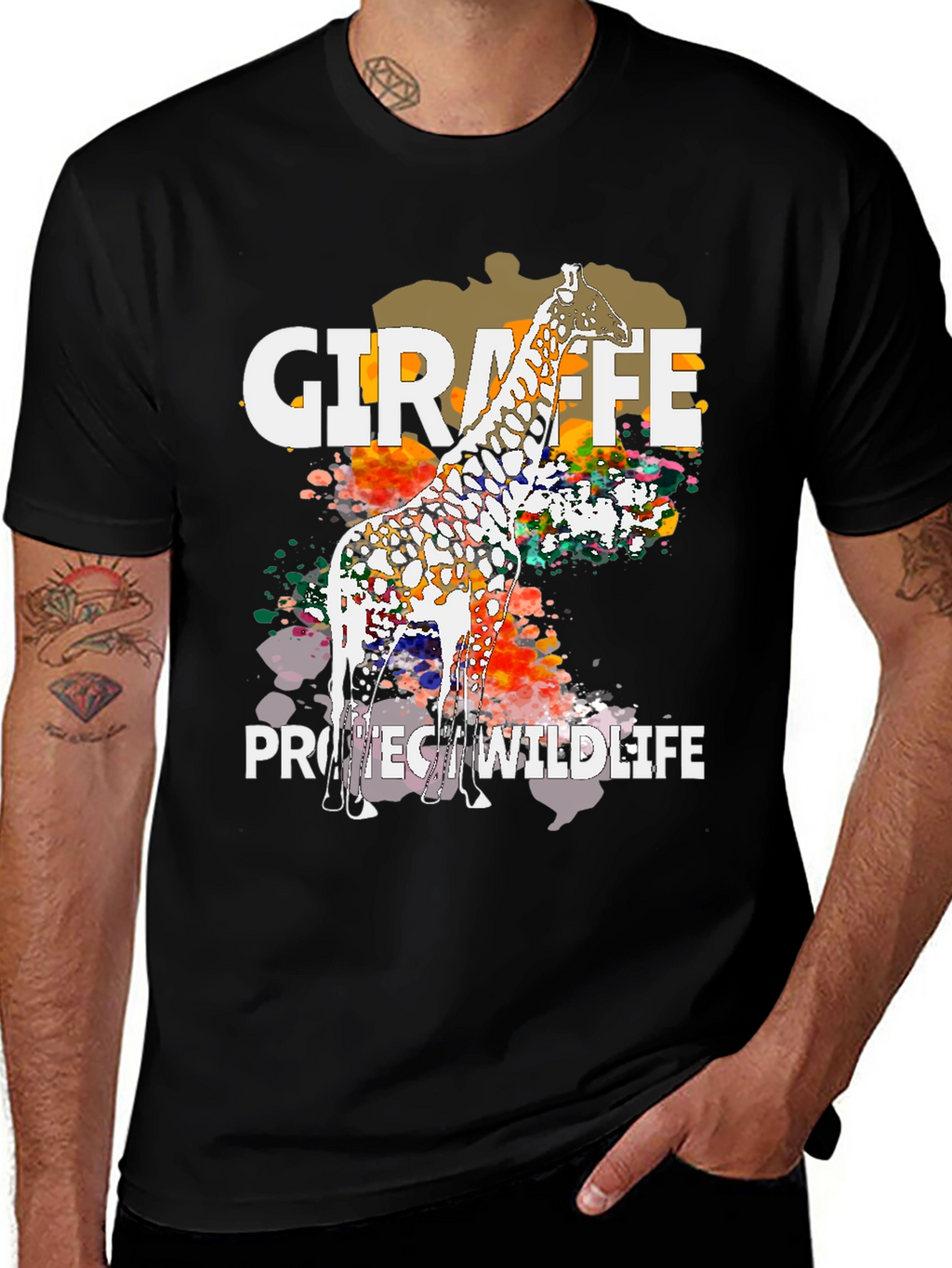 Giraffe Protect Wildlife T-Shirt