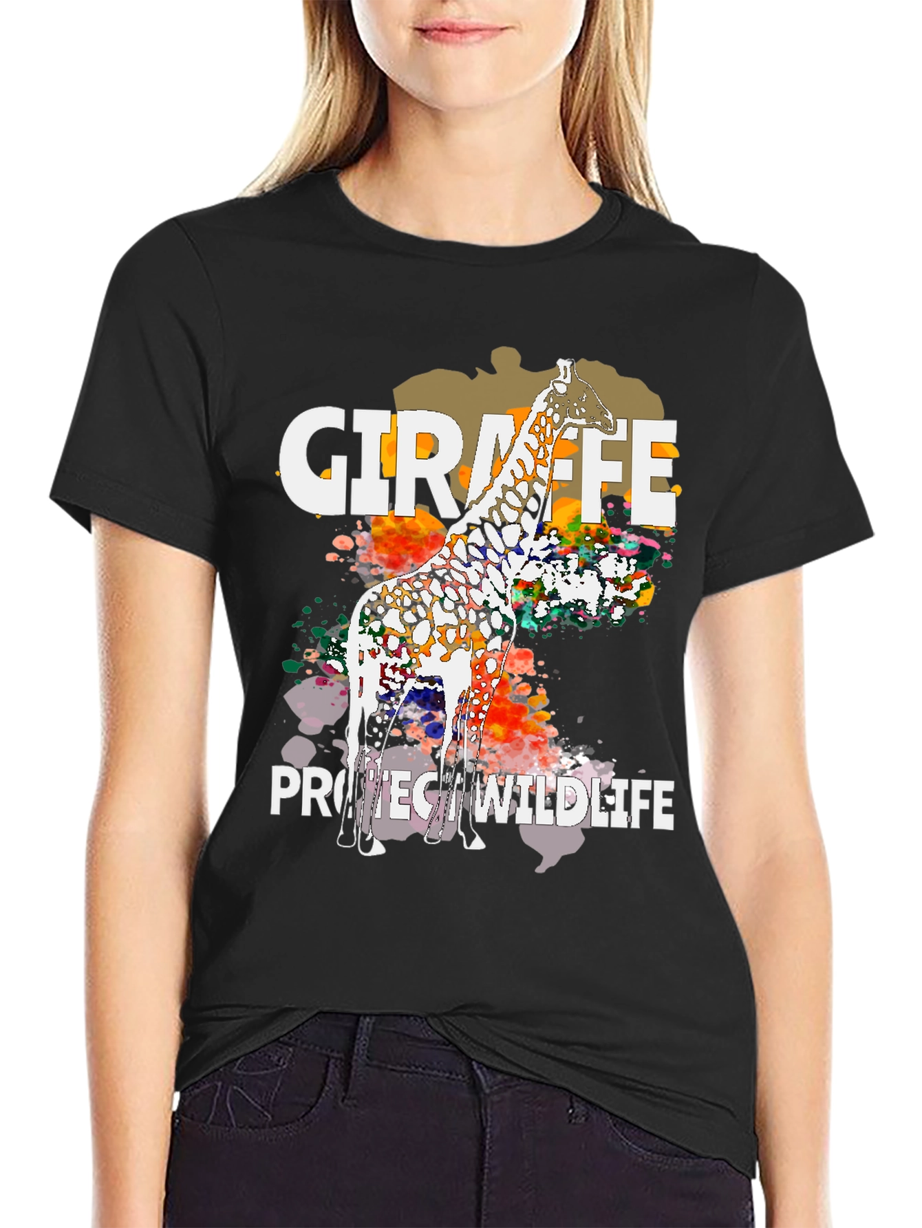 Giraffe Protect Wildlife T-Shirt