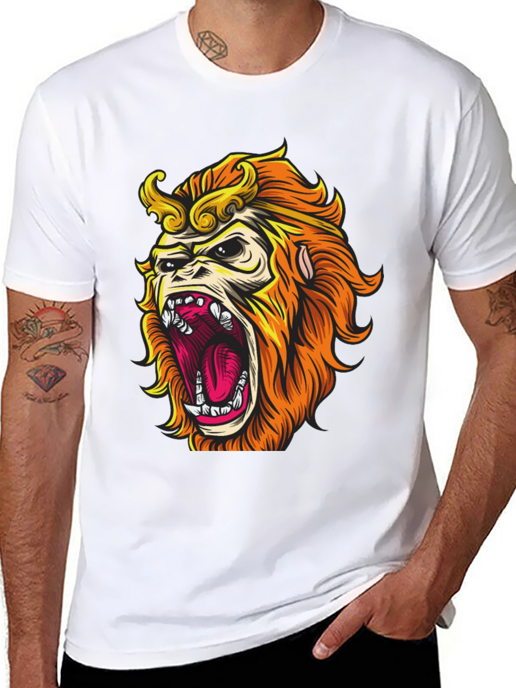 Monkey King Graphic Tee - Bold Statement Shirt