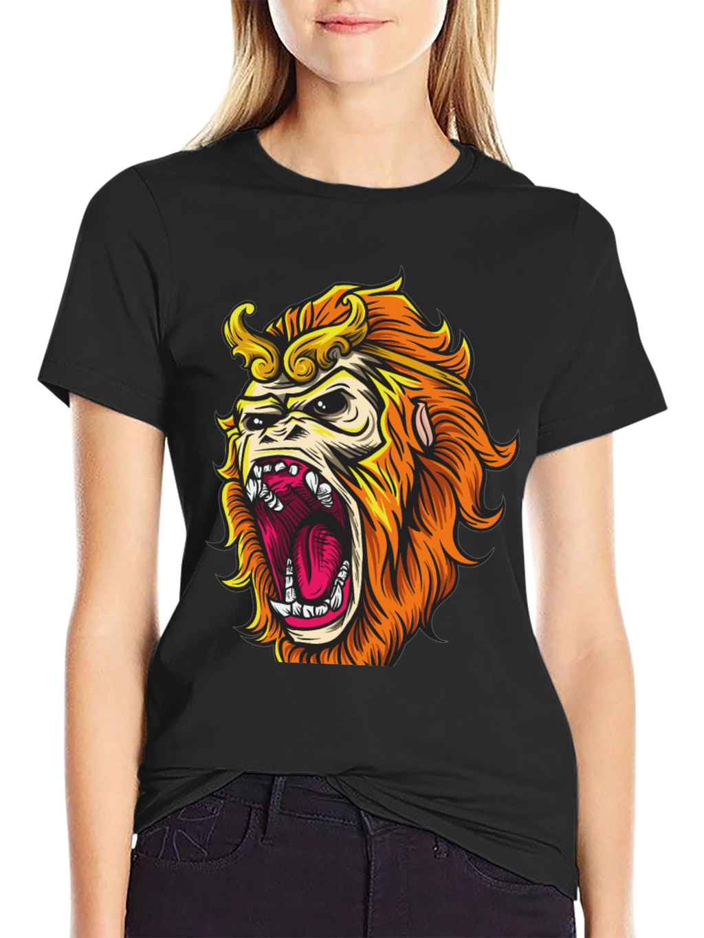 Monkey King Graphic Tee - Bold Statement Shirt