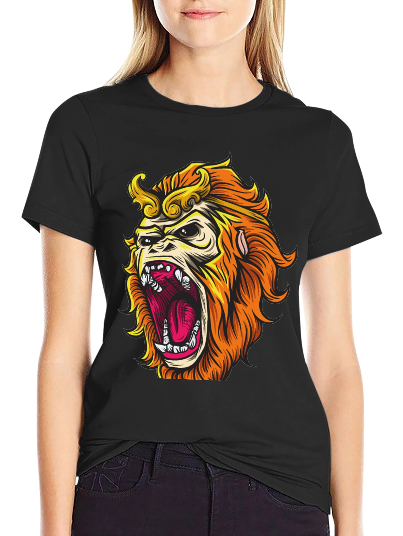 Monkey King Graphic Tee - Bold Statement Shirt