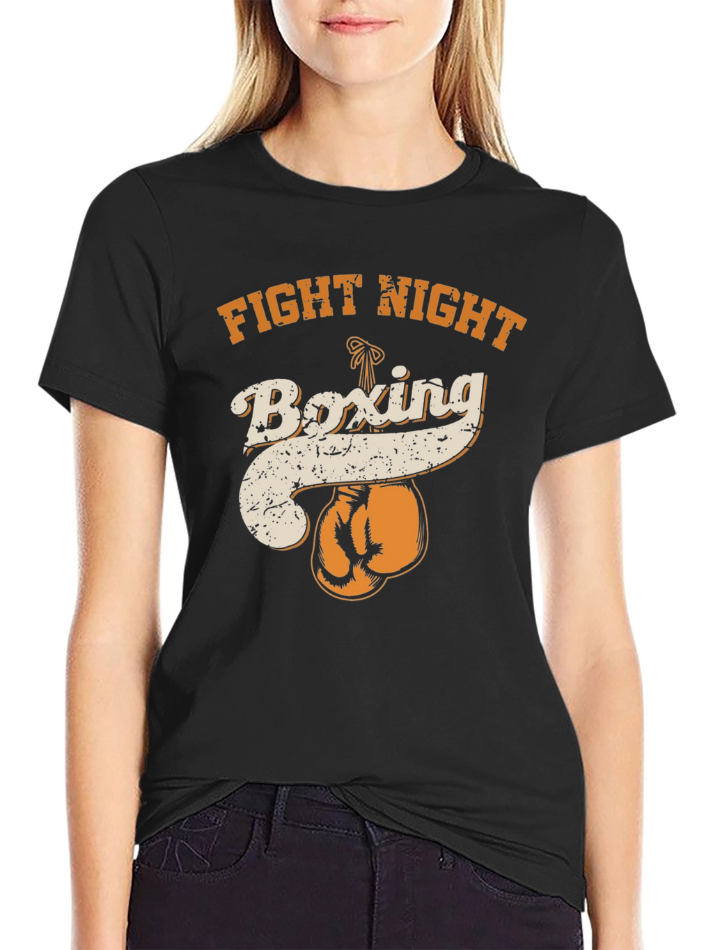 Fight Night Boxing Graphic Tee