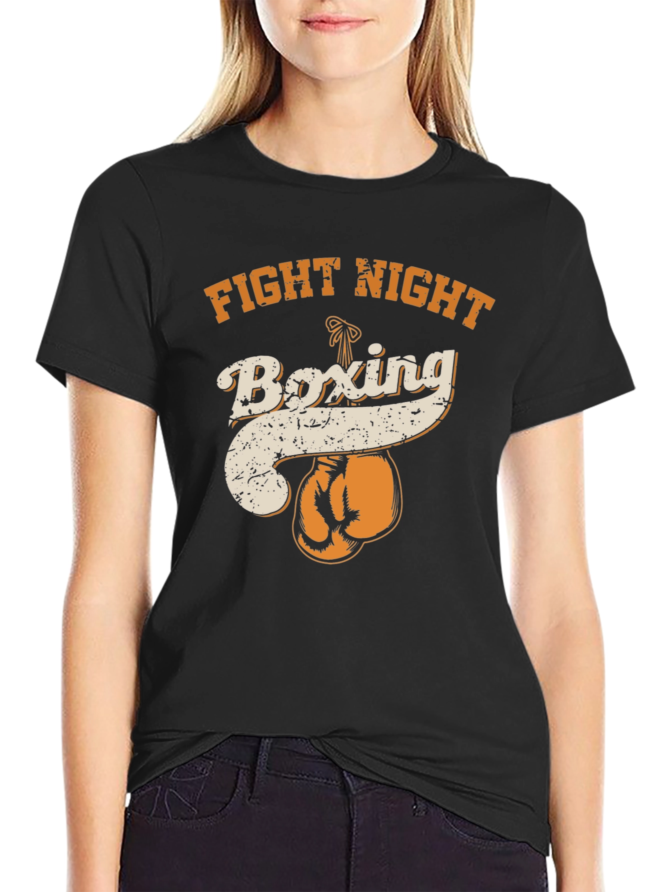 Fight Night Boxing Graphic Tee