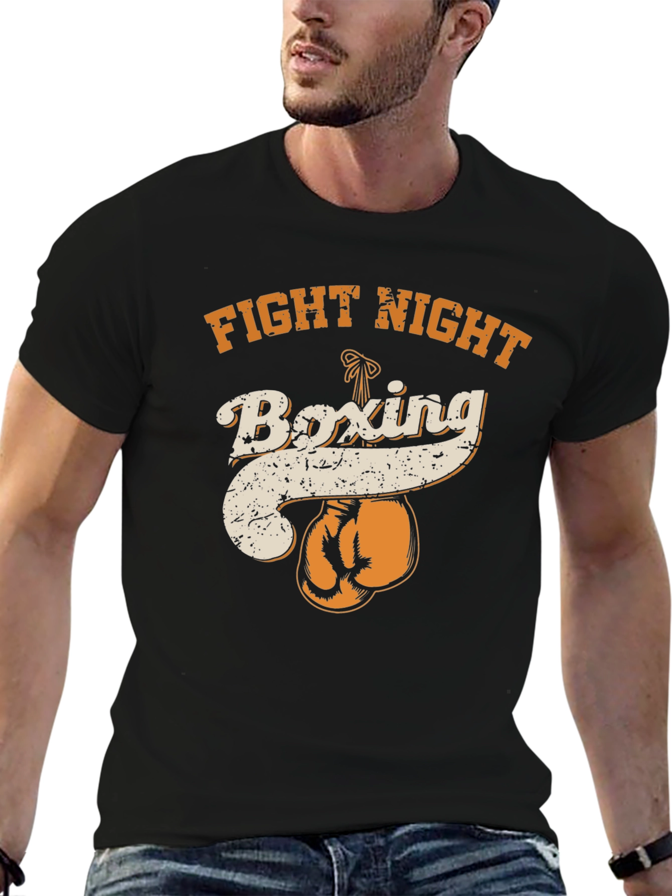 Fight Night Boxing Graphic Tee