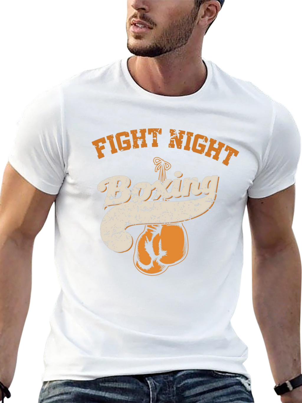 Fight Night Boxing Graphic Tee