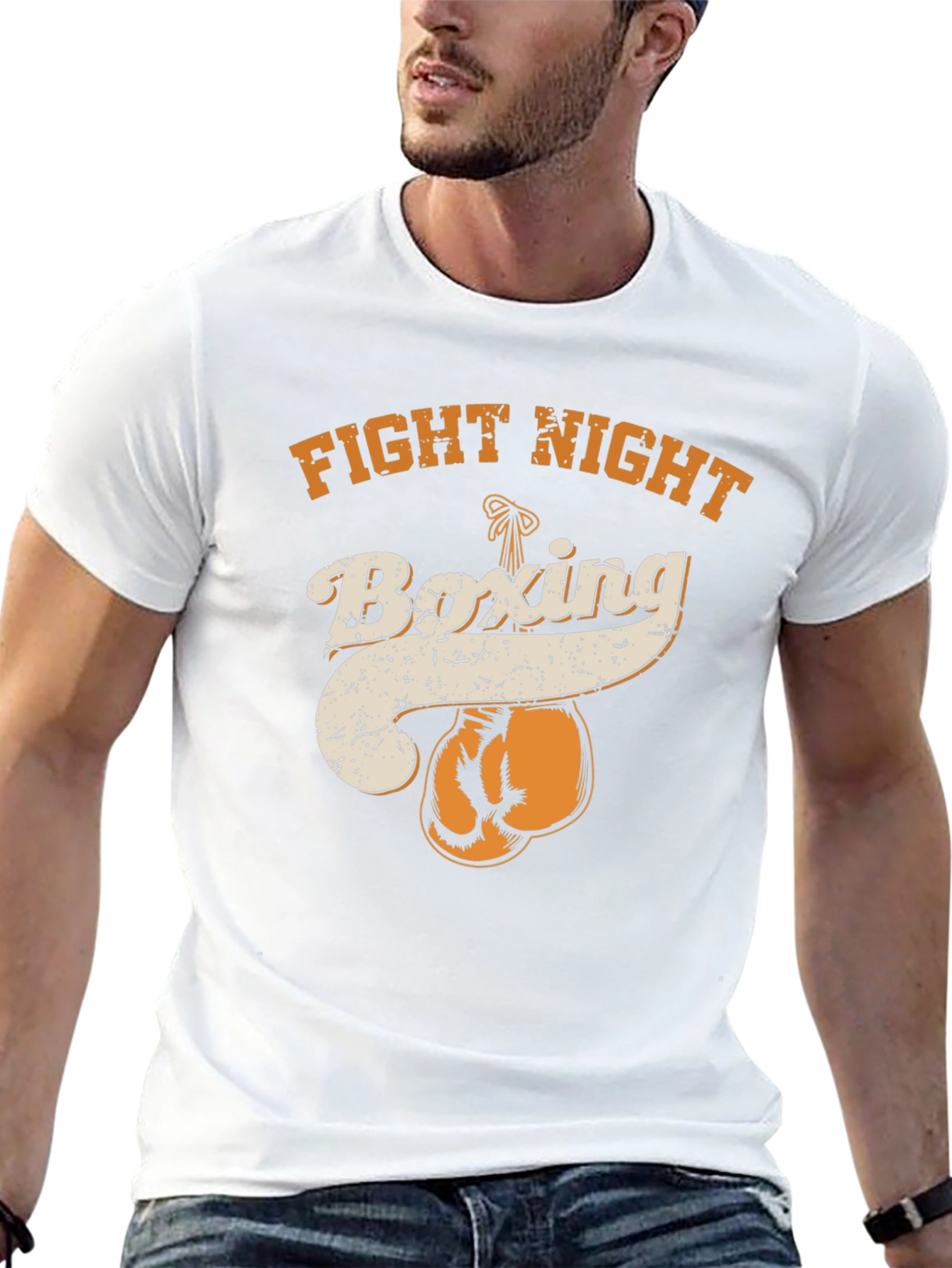 Fight Night Boxing Graphic Tee