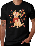 Autumn Labrador T-Shirt – Fall Dog Lover Graphic Tee