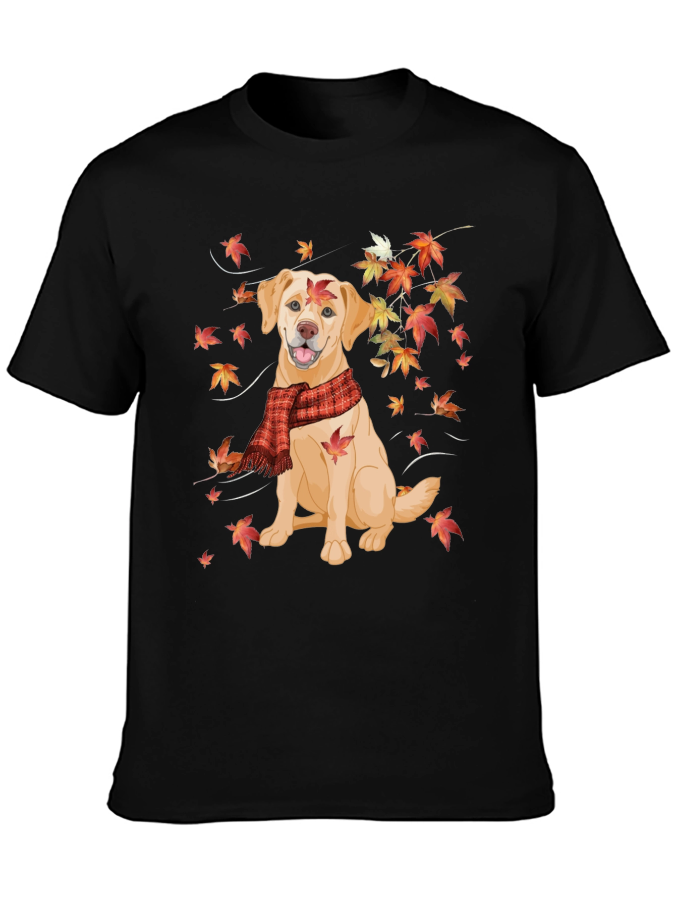 Autumn Labrador T-Shirt – Fall Dog Lover Graphic Tee